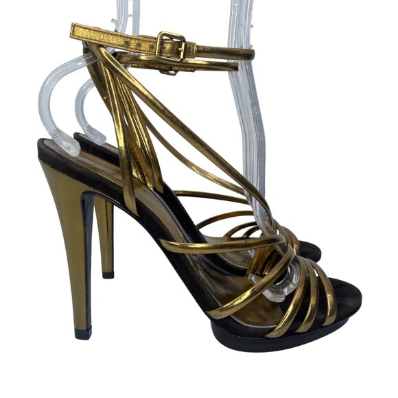 Tory Burch Shoes - Tory Burch Hanni Bronze/Brown High heel sandal Women’s size 8.5